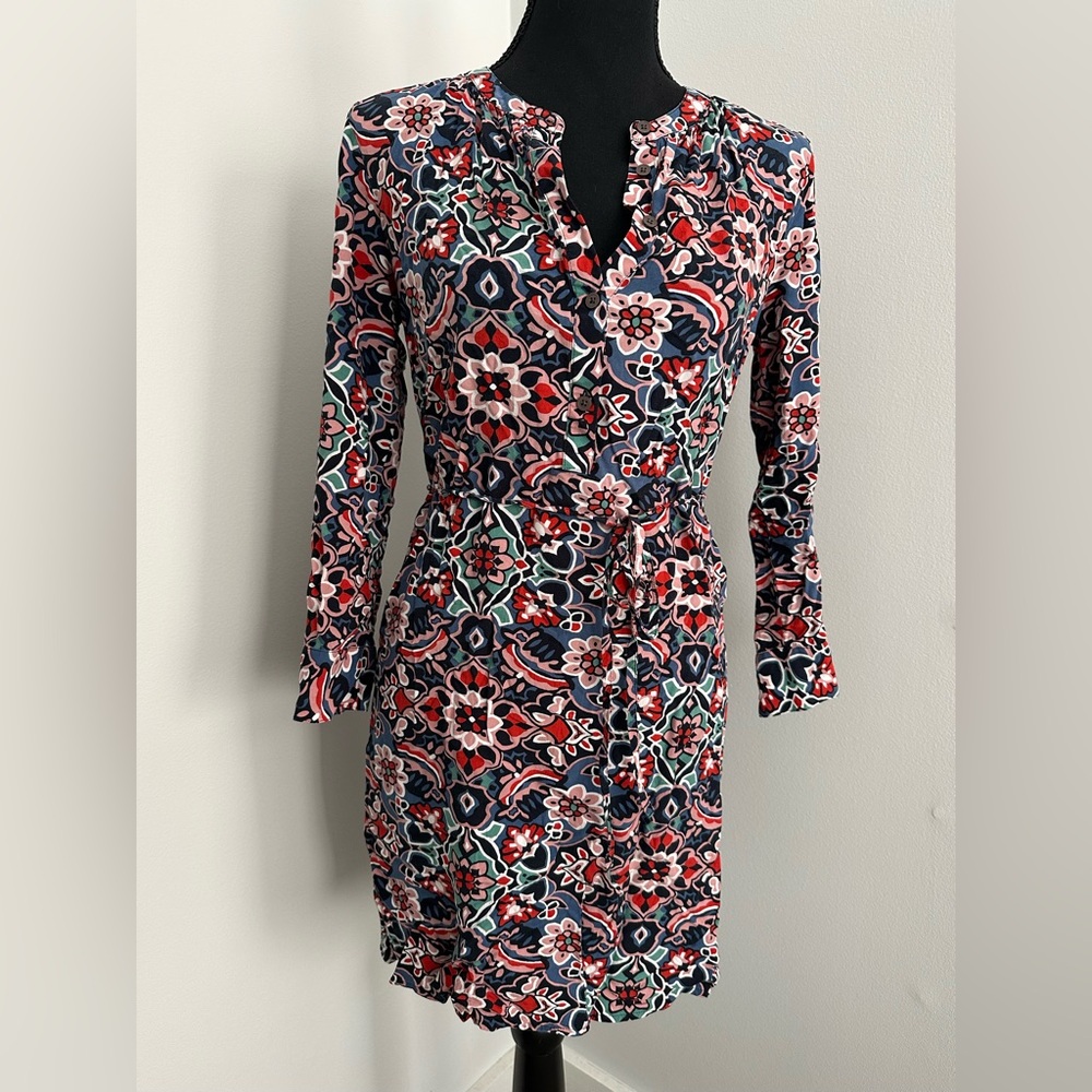 Loft floral shirt dress, size S